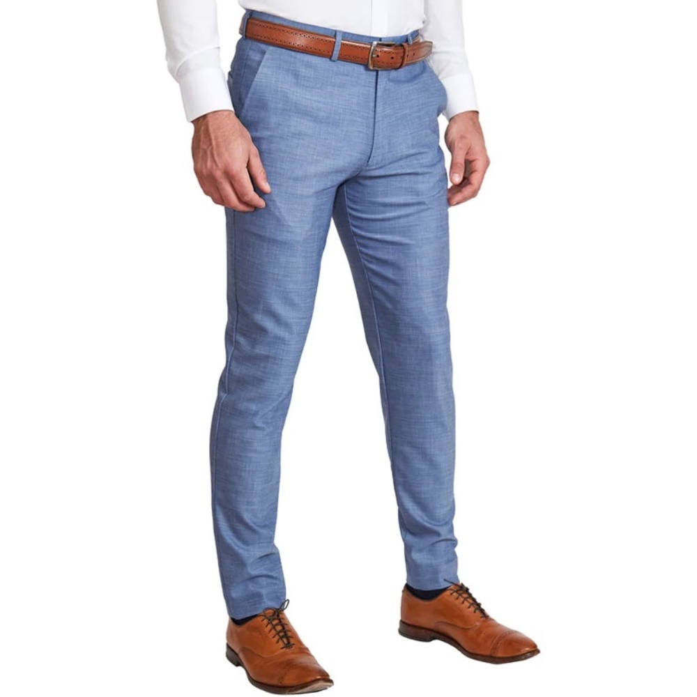State & Liberty Dress Pants, Heathered Light Blue